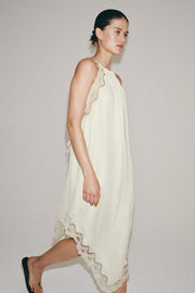 Robe contrastée en dentelle ZW Collection