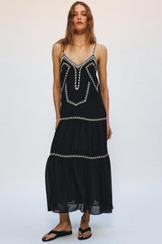 Robe longue brodée ZW Collection