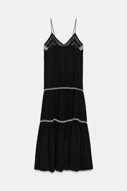 Robe longue brodée ZW Collection