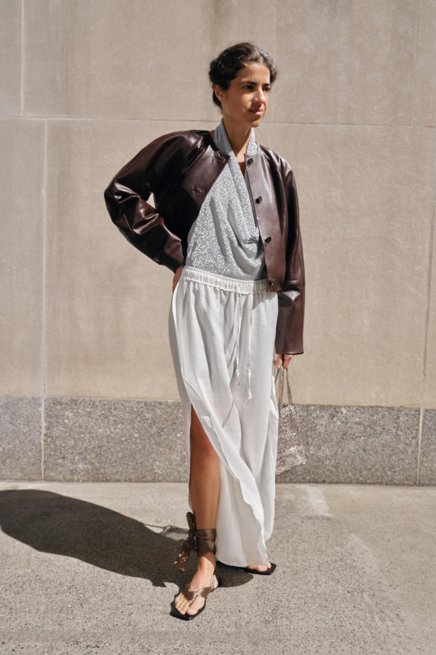 Veste en cuir ZW Collection Édition limitée