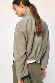 Veste en cuir suédé ZW Collection Édition limitée