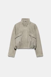 Veste en cuir suédé ZW Collection Édition limitée