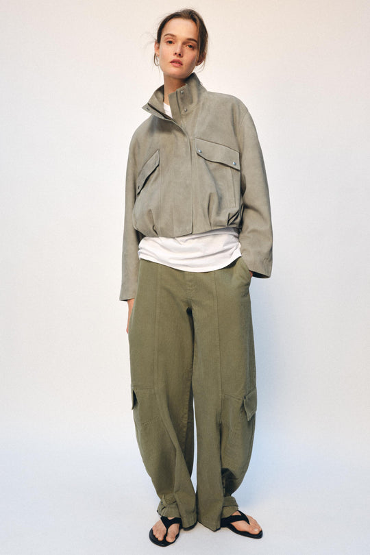 Veste en cuir suédé ZW Collection Édition limitée