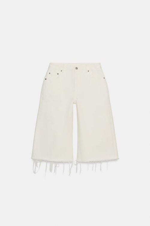 Bermuda en denim effiloché ZW Collection