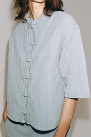 Veste en denim à brandebourgs ZW Collection