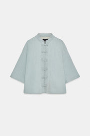 Veste en denim à brandebourgs ZW Collection