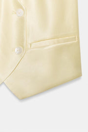 Gilet satiné à double boutonnage