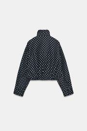 Veste bouffante à pois