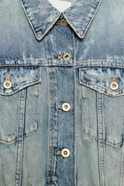 Blouson en denim TRF déchiré