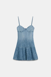 Robe mini en denim TRF