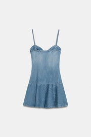 Robe mini en denim TRF