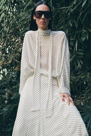 Jupe midi à pois ZW Collection