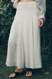 Jupe midi à pois ZW Collection