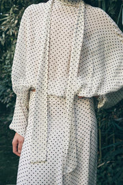 Jupe midi à pois ZW Collection
