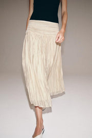 Jupe midi drapée ZW Collection