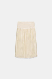 Jupe midi drapée ZW Collection
