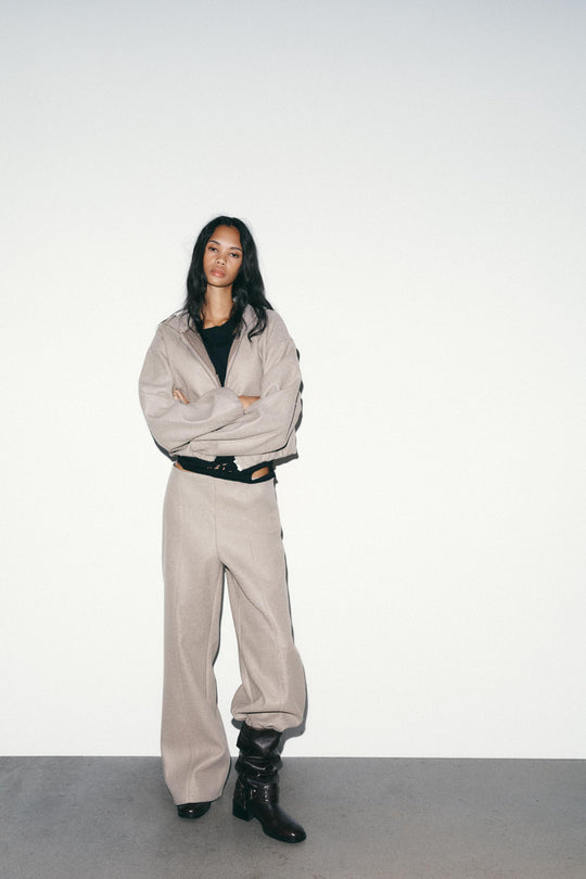 Blouson doux à capuche