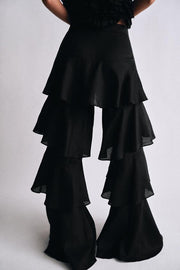 Pantalon à volants en ramie ZW Collection