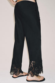 Pantalon satiné brodé ZW Collection