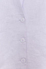 Gilet à boutons en lin