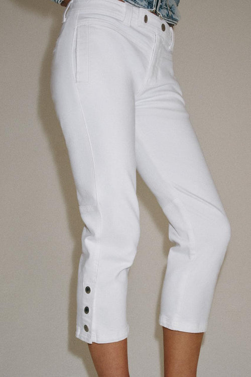 Jean ZW Collection capri taille mi-haute