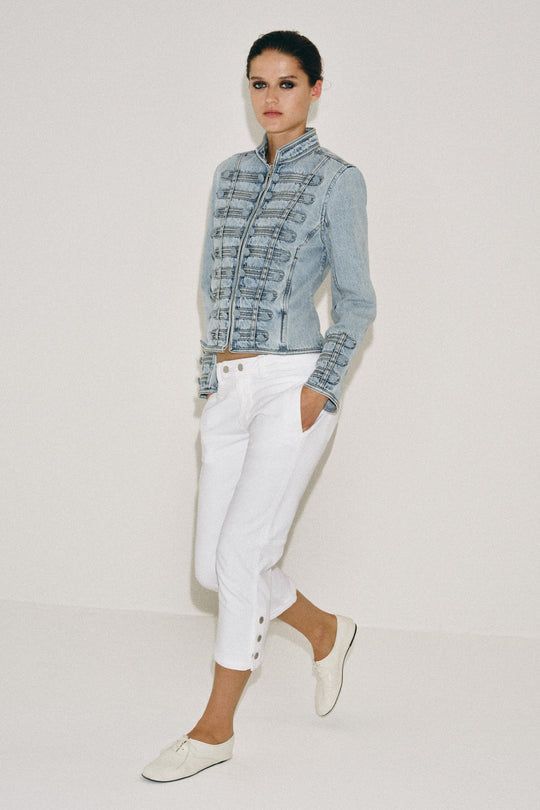 Jean ZW Collection capri taille mi-haute