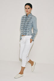 Jean ZW Collection capri taille mi-haute