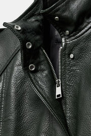 Veste bomber en cuir ZW Collection Édition limitée