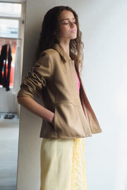 Blazer cintré 100 % cuir
