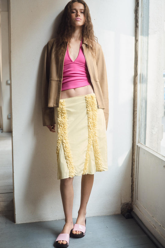 Blazer cintré 100 % cuir