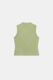 Gilet en maille à brandebourgs