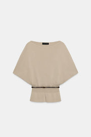 Pull en maille avec ceinture