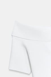Top en maille à encolure bateau
