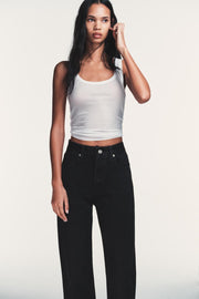 Jean TRF à jambe large taille haute