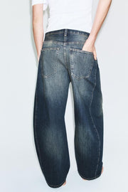 Jean TRF oversize taille mi-haute