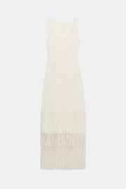 Robe à franges texturée