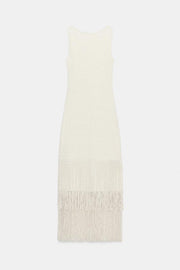 Robe à franges texturée