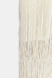 Robe à franges texturée