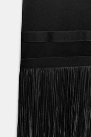 Robe longue à franges