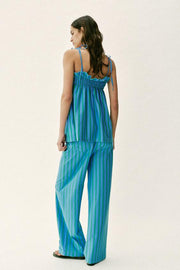 Pantalon palazzo à rayures