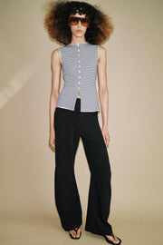 Top façon gilet à boutons