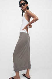 Jupe midi fluide