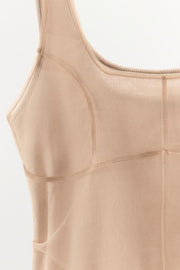 Top en tulle à coutures apparentes