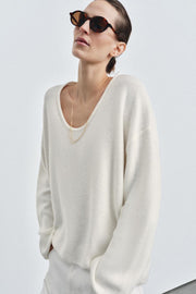 Pull en maille à col rond