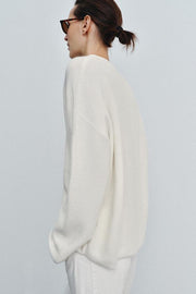 Pull en maille à col rond