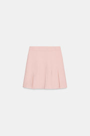 Jupe mini en maille à plis