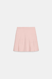 Jupe mini en maille à plis