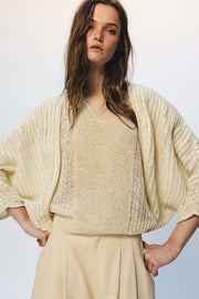 Veste ouverte en maille