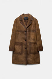 Manteau 100 % cuir ZW Collection Édition limitée
