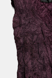 Top en maille effet froissé